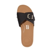 Fitflop Women's Iqushion Adjustable Buckle Leather Slides