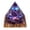 Amethyst-a, variant on Orgone Pyramid for Positive Energy, Amethyst&Obsidian Healing Crystal Pyramids for Reduce Stress Chakra Reiki Healing Meditation Attracts Lucky and Success