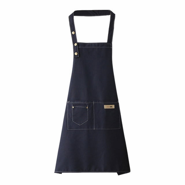 Canvas Apron Polyester Cotton Apron Cover Up Western Restaurant Hot Pot Shop Milk Tea Shop Work Clothes