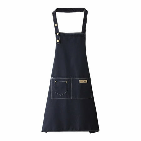 

XyyWen Apron Sleeve Canvas Apron Polyester Cotton Apron Cover Up Western Restaurant Hot Pot Shop Milk Tea Shop Work Clothes