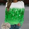 thumbnail image 1 of Birdeem Mode Femmes T-Shirt à Manches Longues Col Rond Imprimé Chandail en Molleton Blouse Tops, 1 of 1