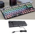 thumbnail image 4 of 87 Key Wired Gaming Keyboard, RGB Backlit Mechanical Keyboard with Round Hat Design, Water Proof USB Computer Keyboard, for Computers Plug & Play, 4 of 7