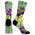 thumbnail image 5 of MEICHEN Women's Mardi Gras Themed Comfortable Cute Printed Mid Calf Sports Socks Fashion Clothing Accessories for Women, 5 of 5