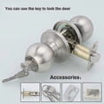 thumbnail image 3 of Door Handle, Round Knob Lock Door Lock, Key Lock, Latch Size 70mm, 3 of 5