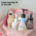 thumbnail image 4 of 4PCS  Stylish Pink Bathroom Bag Set Three  Travel And Daily Use, 4 of 7