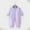 Purple, variant on SERTG Kids Bodysuit Coverall Play Long Sleeve Solid Color Fall Winter Indoor Outdoor Onesie Outfit for Infants 0-4 Years(Red,0-12 Months)