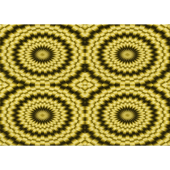 Ahgly Company Machine Washable Indoor Rectangle Transitional Bright Gold Yellow Area Rugs, 8' x 12'