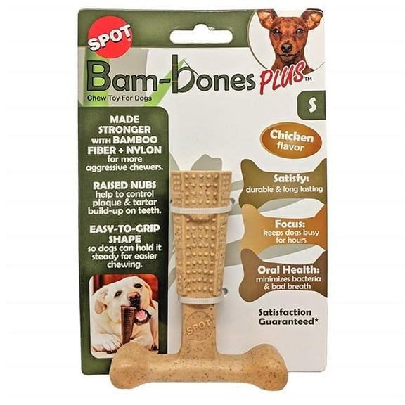 4 in. Bambone Plus Chew Chicken Toy for Dogs