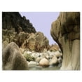 thumbnail image 2 of Smooth Rocks in Coastline Panorama - Landscape Canvas Art Print, 2 of 3