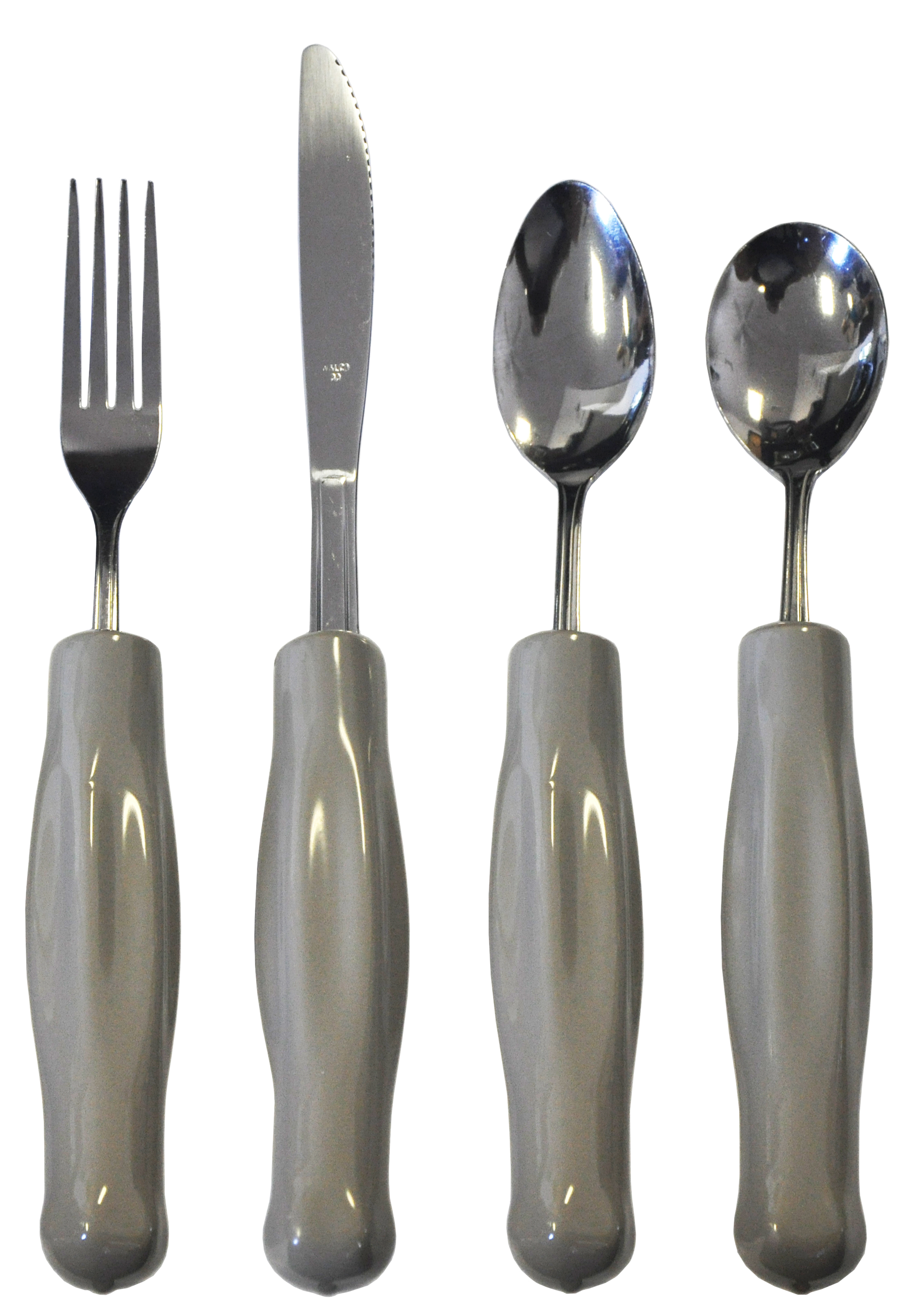 Kinsman Adult Weighted Utensils Gray Set of 4