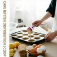 thumbnail image 3 of 2pcs Cake Batter Distribution Scoop, One-Touch Sliding Button Dispenses Batter, Home Batter Dispenser Baking Tool,2 x cake shovel, 3 of 6