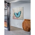 thumbnail image 4 of A Light Blue Butterfly Painting Print on Wrapped Canvas, 4 of 5