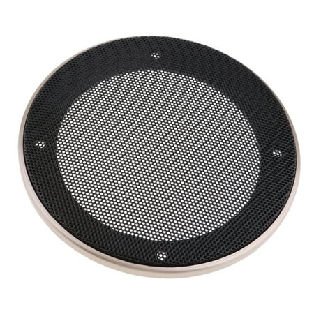 

4 Inch Speaker Grills Cover Case with 4 pcs Screws for Speaker Mounting Home Audio DIY -128mm Outer Diameter Champagne