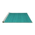 thumbnail image 2 of Ahgly Company Machine Washable Indoor Rectangle Abstract Turquoise Blue Contemporary Area Rugs, 7' x 9', 2 of 4