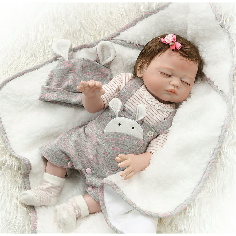 iCradle Silicone Full Body Reborn Baby Dolls Twins Boy and Girl 20 inch  Anatomically Correct Newborn Size Bebe Look Real Washable Toys for Toddler