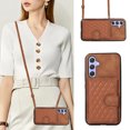 thumbnail image 3 of Dteck for Samsung A53 5G Wallet Purse Case Crossbody Leather Case with Card Holder Kickstand Removable Shoulder Strap Shockproof Protective Back Cover 6.5 inch, Brown, 3 of 8