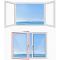 thumbnail image 5 of nipocaio Universal 400cm (157") window seal for portable air conditioner and dryer - Works with all portable air conditioners, easy to install - Air exchange guards with zipper and adhesive fastener, 5 of 5