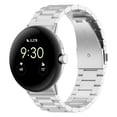 thumbnail image 1 of Bracelet de Montre en Acier Inoxydable 45MM Design Triple Perles Classique pour Tout Poignet, 1 of 5