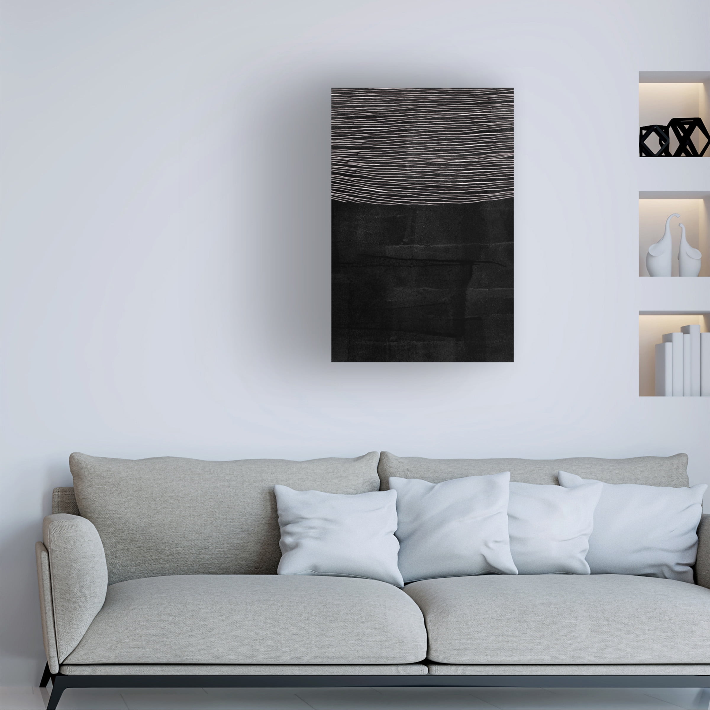 StudioSix 'BLACKENED LINE' Canvas Art
