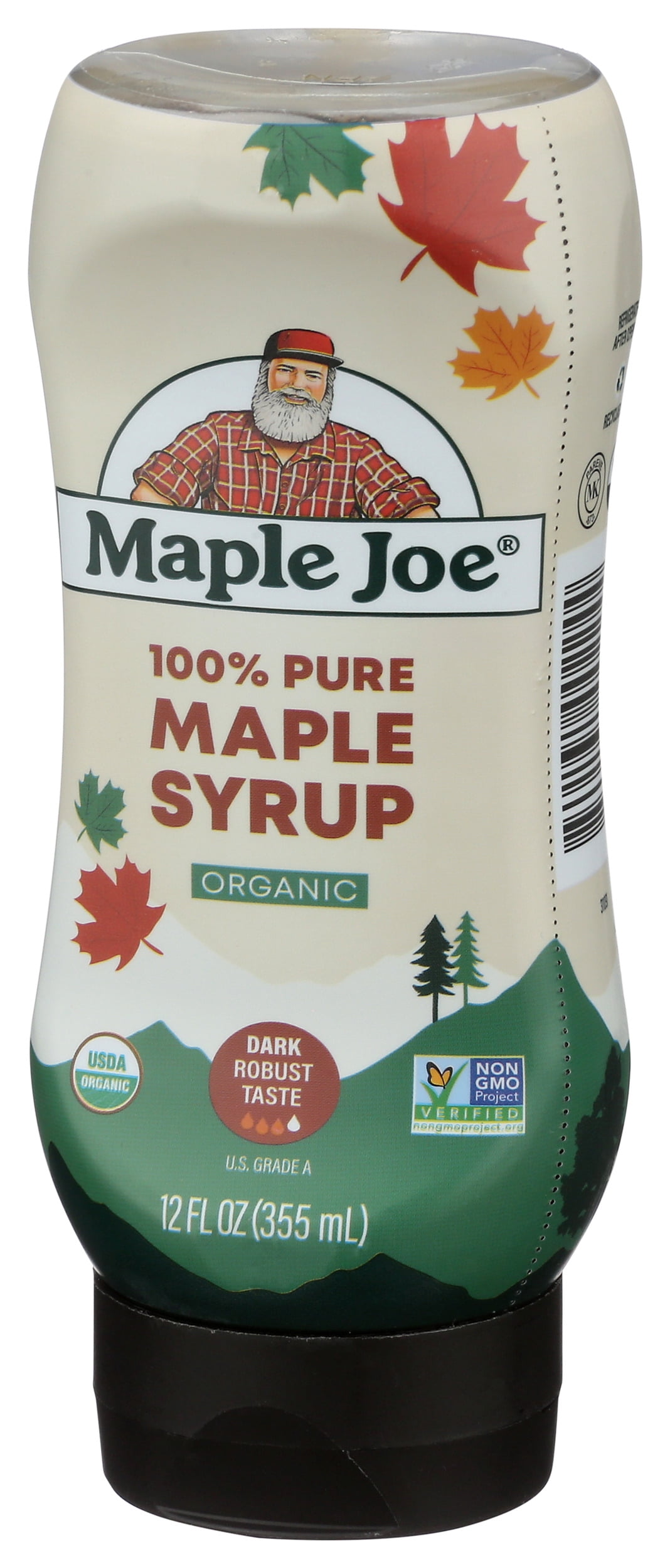 Pack of 12, Maple Joe Organic 100% Pure Maple Syrup, 12 fl oz