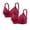 Red, variant on SELONE 2 Pack Bras for Women Plus Size Wireless Seanless T Shirt Bra Spaghetti Strap T Shirt Bras Solid Underwear