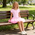thumbnail image 6 of Edvintorg Girls Tutu Dress Tulle Stretchy Crew Neck Short Sleeve Princess Dresses Kids Clothes Girls Size 3-13, 6 of 9