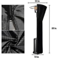 thumbnail image 2 of Patio Er Covers With Zipper, Outdoor Er Cover Round Dup Er Covers (h89 X D33 X 19 In, ), 2 of 4
