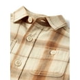 thumbnail image 2 of The Children's Place Baby Toddler Boys Long Sleeve Flannel Button Up, Sizes 6M-5T, 2 of 3