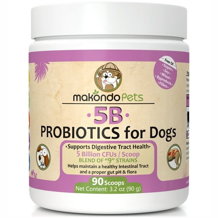 UPC: 7707275731662 | Probiotics for Dogs & Puppies. Flavored Made in USA Extra Strength 9 Species Digestive Support Tummy Relief Enzyme Powder 5 Billion CFUs per Scoop. 90 Scoops per Tub 3.17 oz