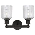 thumbnail image 2 of 616-2W-OB-G559-5SDY Innovations Lighting Bridal Veil - 2 Light Bath Vanity-11.25 Inch Tall and 14 Inch Wide-Oil Rubbed Bronze Finish-Seedy Glass Color, 2 of 2