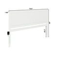 thumbnail image 6 of Canyon King Wood Headboard in White, 6 of 6