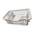 thumbnail image 1 of Organizador de cubiertos y escurridor de platos: solución de almacenamiento para utensilios de cocina Blanco, 1 of 9