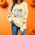 thumbnail image 5 of Enjoytime Halloween Crewneck Sweatshirts Women Fall Fashion Long Sleeve Pullover Tops Casual Cute Ghost Graphic Sweatshirt, 5 of 8