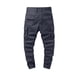 thumbnail image 4 of Pantalones largos de moda para hombre, casuales, de color sólido, cargo, con bolsillos y cremallera, cintura elástica, pantalones largos de algodón para hombre., 4 of 9