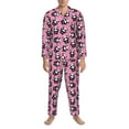 thumbnail image 3 of Pofeuu Cute Panda Print Men's Long Sleeve Pajama Set Pijamas Para Hombres Pijamas Para Hombres Mens Pajamas Set-Small, 3 of 7