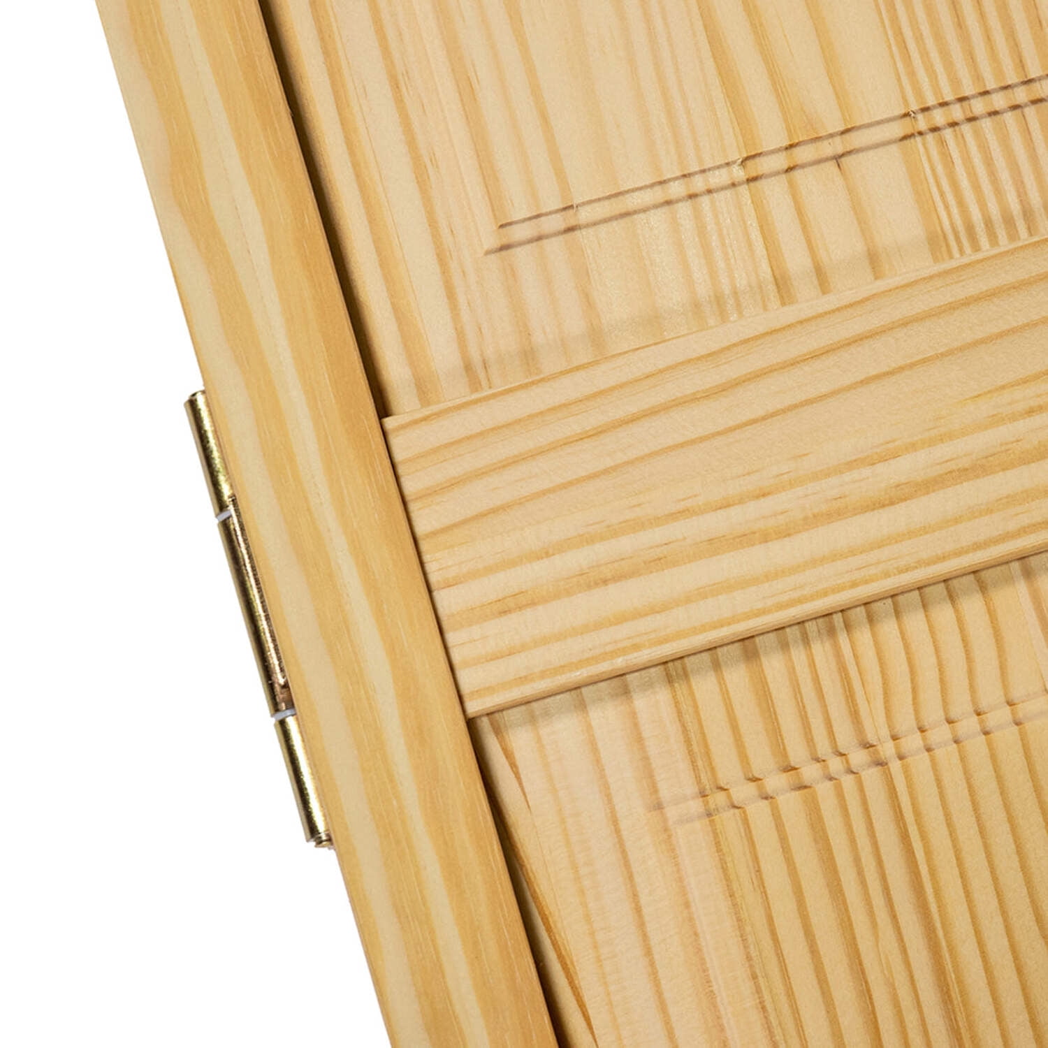 28 in. x 80 in. Traditional Six Panel Clear Solid Core Pine Bi-fold Door