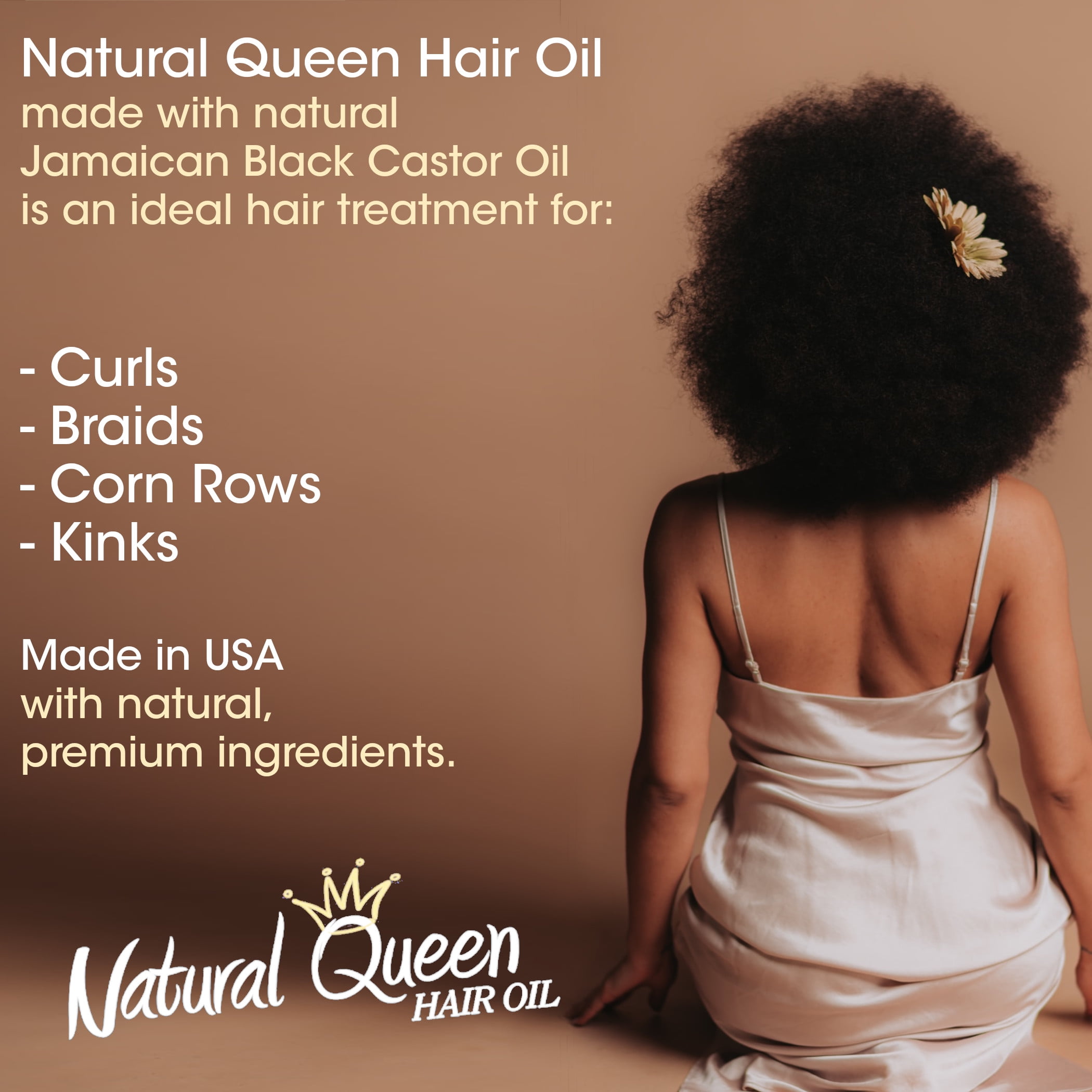 Natural Queen Curls, Kinks, Waves, Braids, Rows - Jamaican Black Castor Hair Oil oz. Natural Queen Curls, Kinks, Waves, Braids, Rows - Jamaican Black Castor Hair Oil oz.