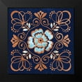 thumbnail image 2 of Grove, Beth 12x12 Black Modern Framed Museum Art Print Titled - October Garden X Blue, 2 of 5