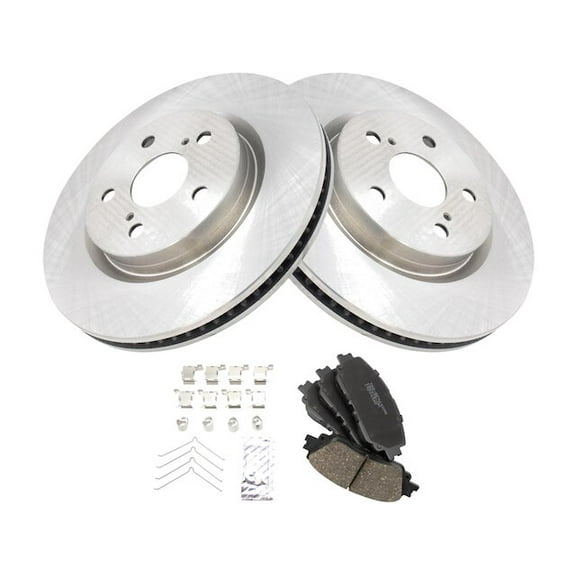 Front Brake Pad and Rotor Kit - Compatible with 2018 - 2022 Toyota Camry 2019 2020 2021