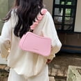 thumbnail image 5 of Bolso de mano para mujer, bolso de hombro simple de cuero PU, bolso de mensajero sólido cuadrado (rosa) Ndcxsfigh Para Estrenar, 5 of 5