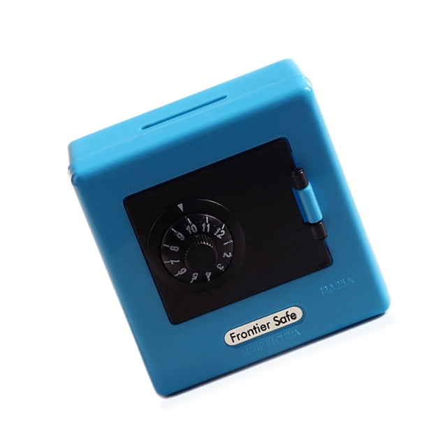 Toystoory Cajero Automático Retro giratorio con contraseña, caja de dinero resistente al desgaste, cajas de monedas en efectivo azules, juguete de Decoración del hogar Azul Toystoory HA028443-01