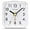 White, variant on Small Battery Operated Analog Travel Alarm Clock Silent No Ticking, Lighted on Demand and Snooze, Beep Sounds, Gentle Wake, Ascending Alarm, Easy Set (White)