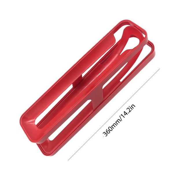 Dispensador de huevos para refrigerador de 2 niveles Portahuevos de cocina con desplazamiento automático (rojo) Ndcxsfigh Libre de BPA