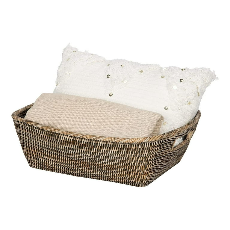 La Jolla Rattan Organizing & Shelf Basket