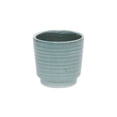 thumbnail image 2 of Cheungs Celadon Gray Ceramic Rippled Planter Green, 2 of 5