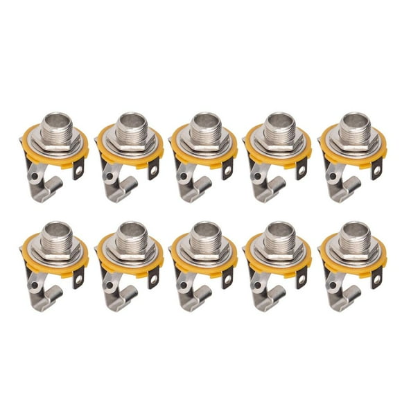 10 Piezas de Aleación de Zinc '' Socket Input Output para Piezas de Guitarra Eléctrica Yuyangstore Jack de guitarra eléctrica