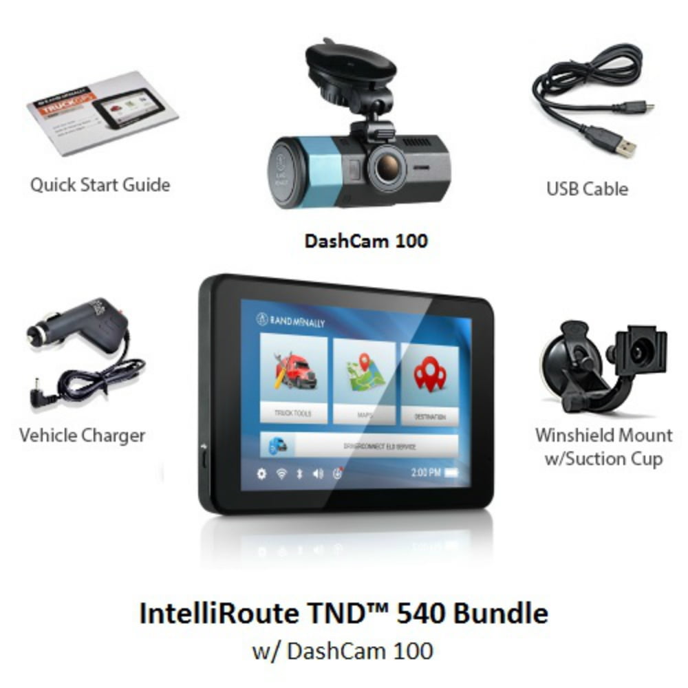 Rand McNally Dash Cam 100 Vehicle Overhead Video Renewed Black