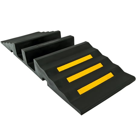 Dual 3.75"D Supply Line & Master Stream Water Hose Protector Ramp