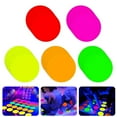 thumbnail image 2 of GZZQY 25 Pcs Neon Cardstock Double-Sided Fluorescent Color Neon Cardstock Paper Glow in The Dark Stickers for Dance Floor 90s Party Decoration, 2 of 7