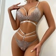 thumbnail image 4 of Gibobby Conjuntos de Lencería Mujeres Sexy Encaje Lencería Nueva Sexy Ropa interior sexy Trajes Lencería Ropa interior Ropa de dormir Pijamas(Gris, S), 4 of 5
